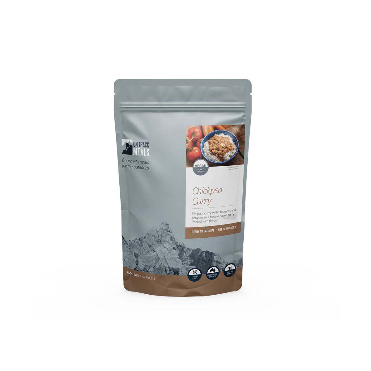 On Track Meals Chickpea Curry 250g, , bcf_hi-res