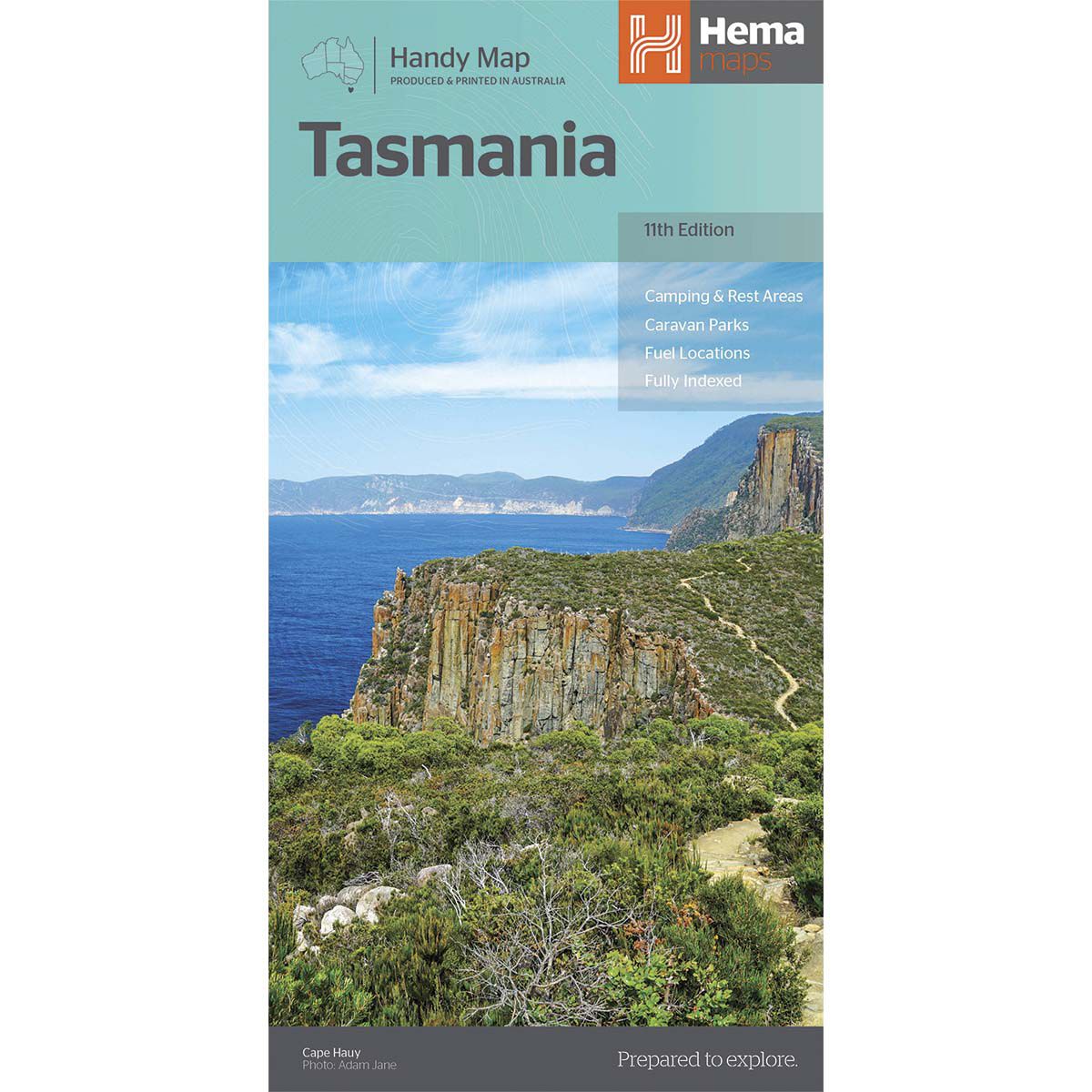 Hema Tasmania Handy Map (11th Edition), , bcf_hi-res