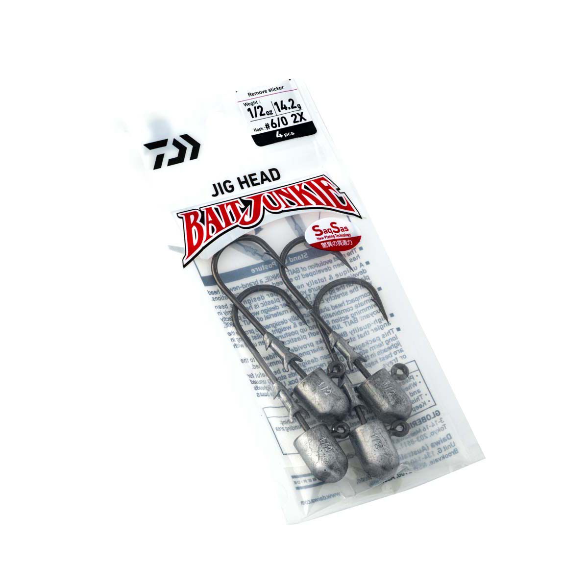 Daiwa Bait Junkie Finesse 0X Jig Heads, , bcf_hi-res