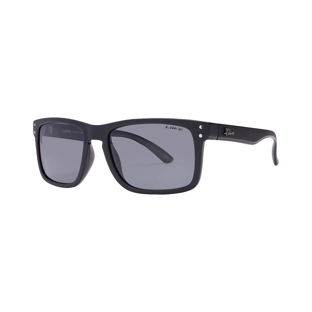 Liive Men&rsquo;s Cheap Thrill Polarised Sunglasses Black with Black Lens, , bcf_hi-res