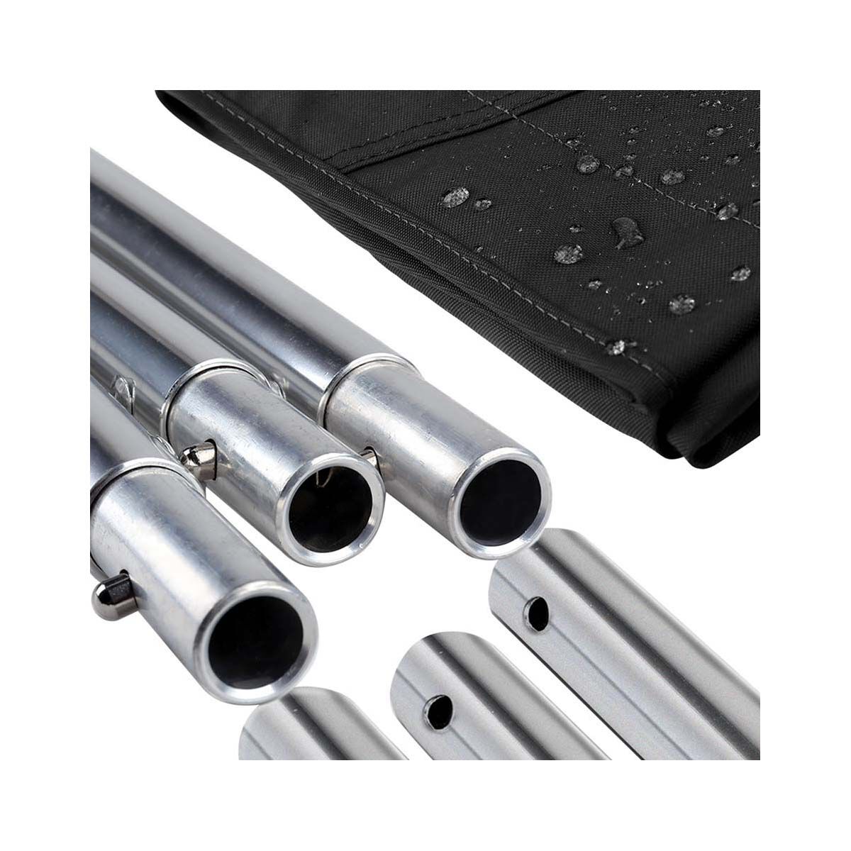 Bowline 3 Bow Black Bimini Kit 1.5-1.7m, , bcf_hi-res