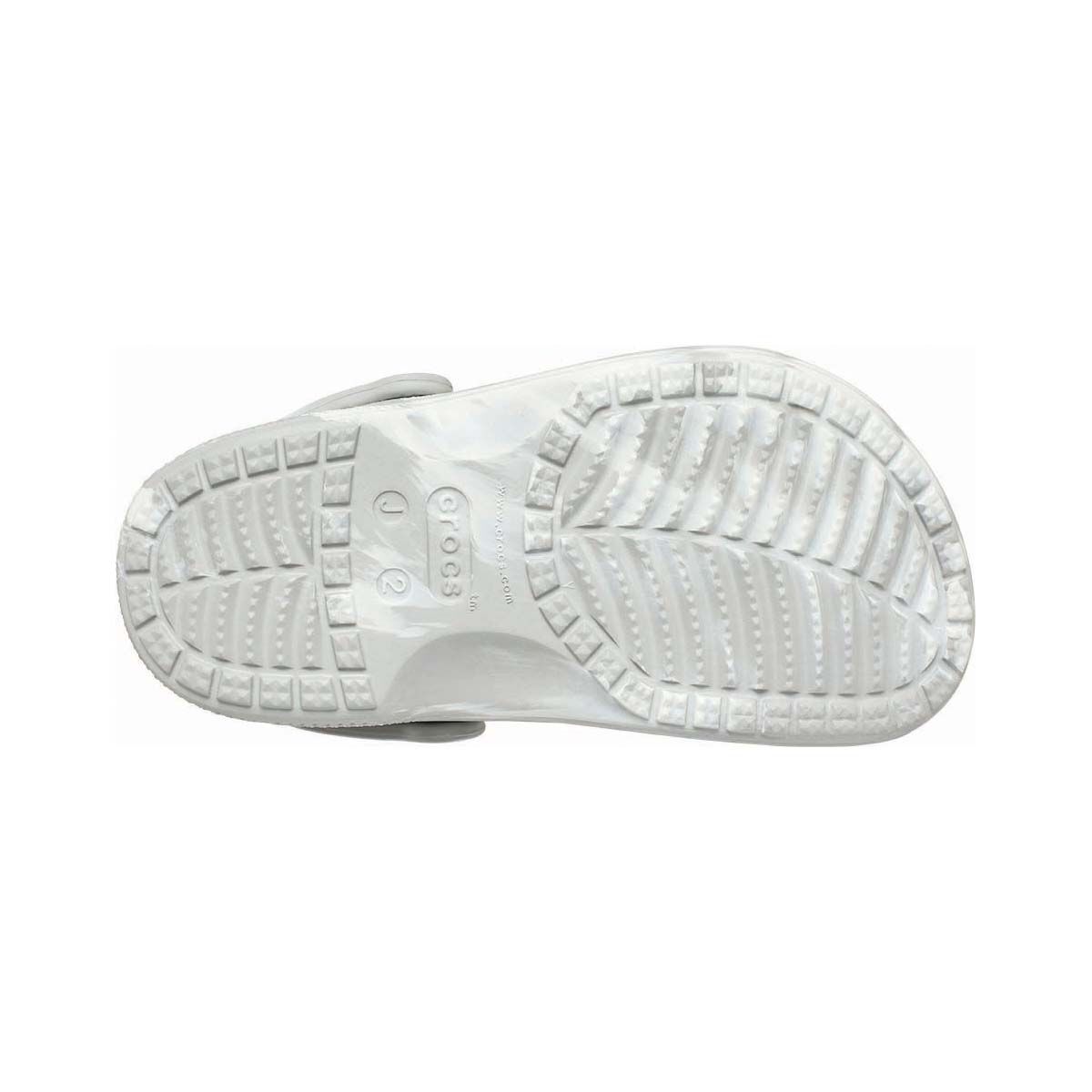 Crocs Youth Baya Marble Clogs, Grey Marle, bcf_hi-res