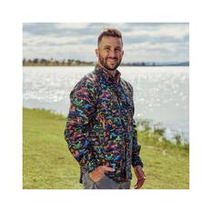 TradeMutt Men’s Wild Things Long Sleeve Workshirt, Multi, bcf_hi-res