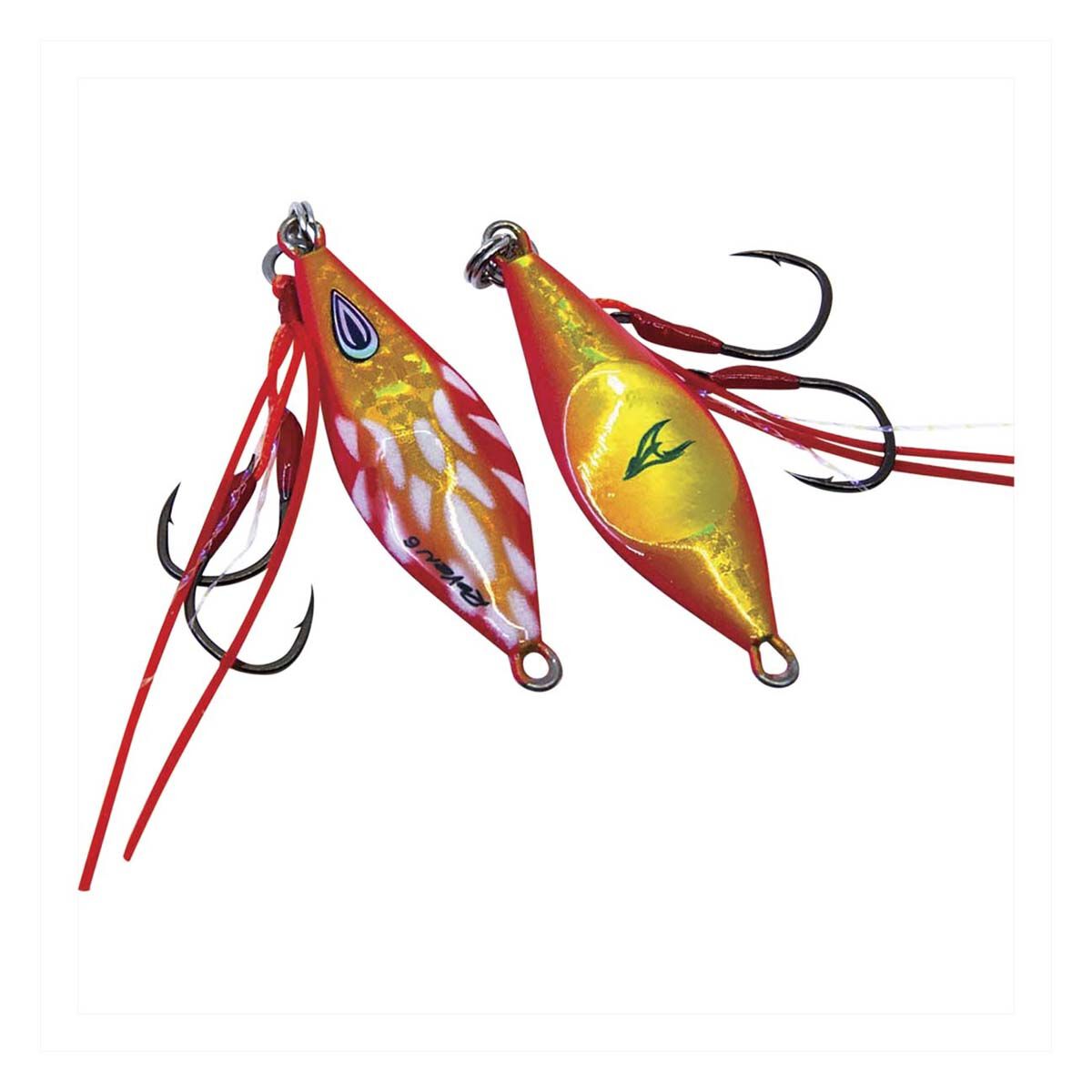 Ocean's Legacy Roven Rigged Jig Lure 6g Sunshine Pink, Sunshine Pink, bcf_hi-res