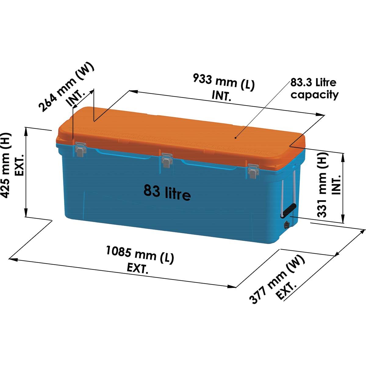 BCF 83L Fish Poly Icebox, , bcf_hi-res