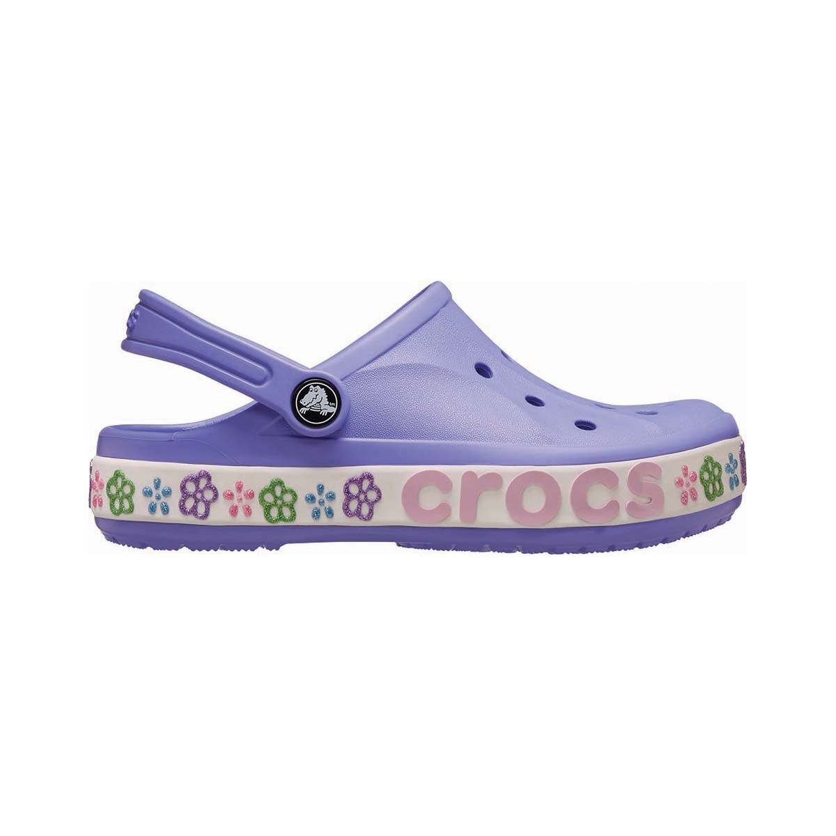 Crocs Kids' Bayaband Flower Band Clogs Digital Violet C11, Digital Violet, bcf_hi-res