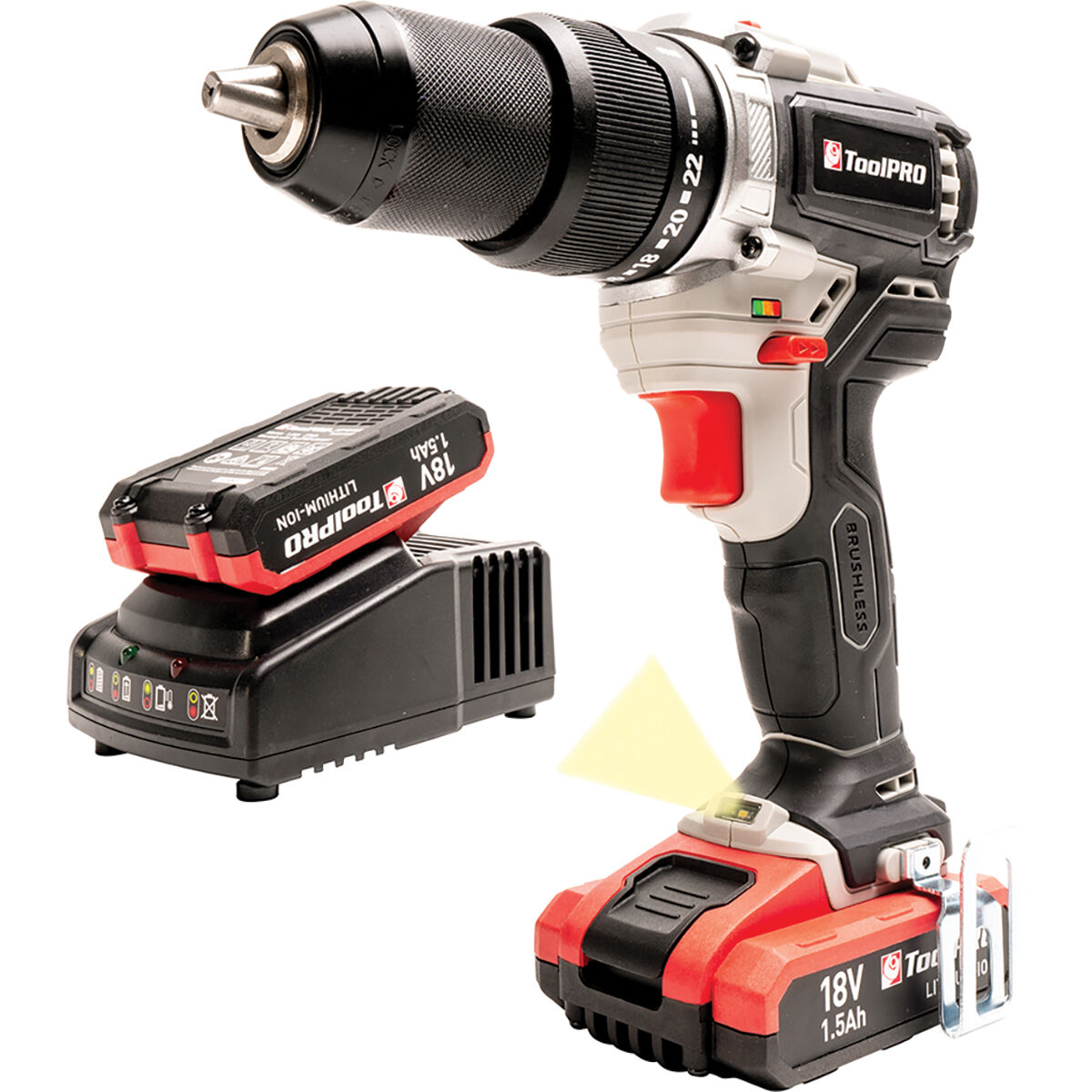 ToolPRO 18V Brushless Hammer Drill BCF