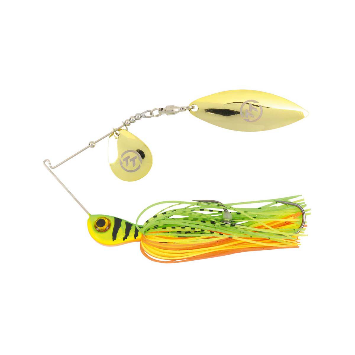 TT Fishing Vortex+ Spinnerbait Lure 1/8oz Fire Tiger, Fire Tiger, bcf_hi-res