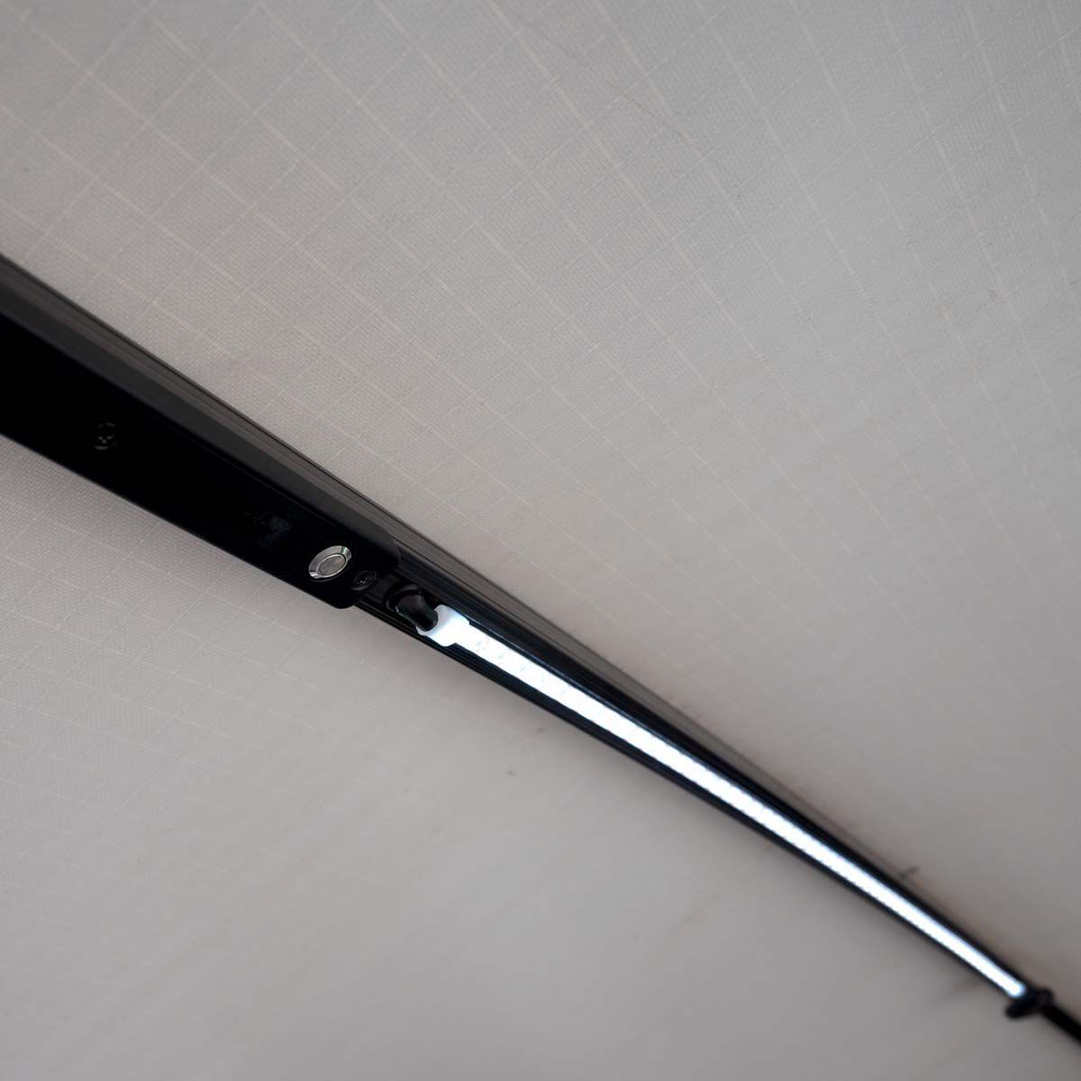 Aussie Traveller Curved Roof Rafter with LED Black, Black, bcf_hi-res