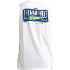 The Mad Hueys Men's Gone Fishing UV Muscle Tee White S, White, bcf_hi-res