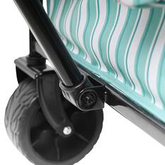 Wanderer Flat Fold Beach Cart 100kg Ocean Green, , bcf_hi-res