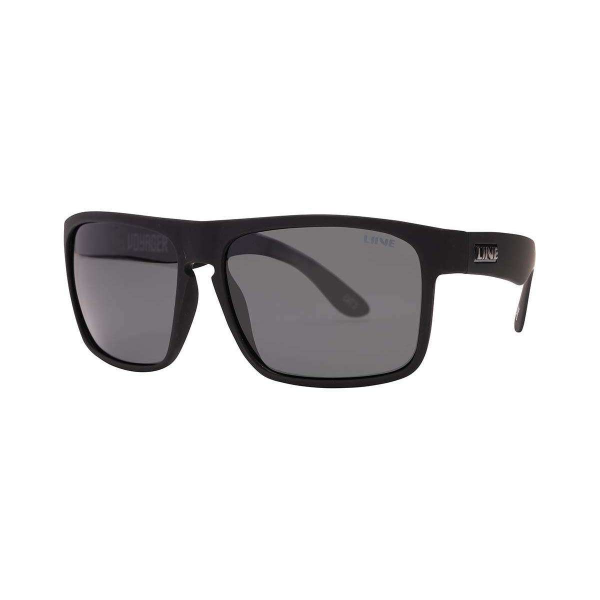 Liive Men&rsquo;s Voyager Polarised Sunglasses Matt Black with Grey Lens, , bcf_hi-res