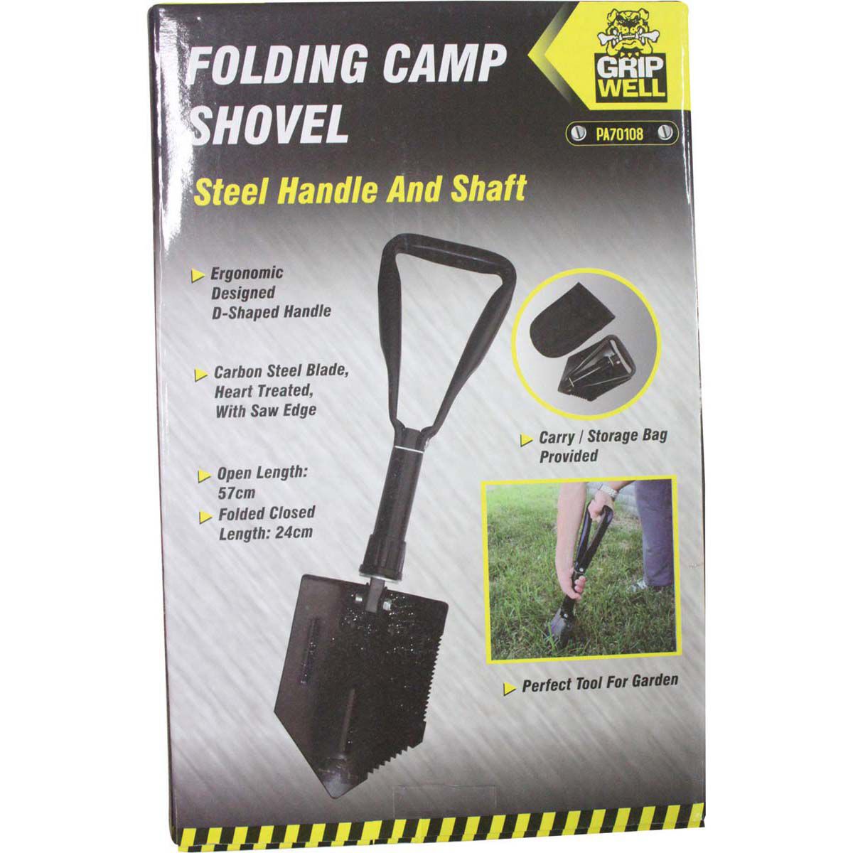 Folding clearance camp shovel