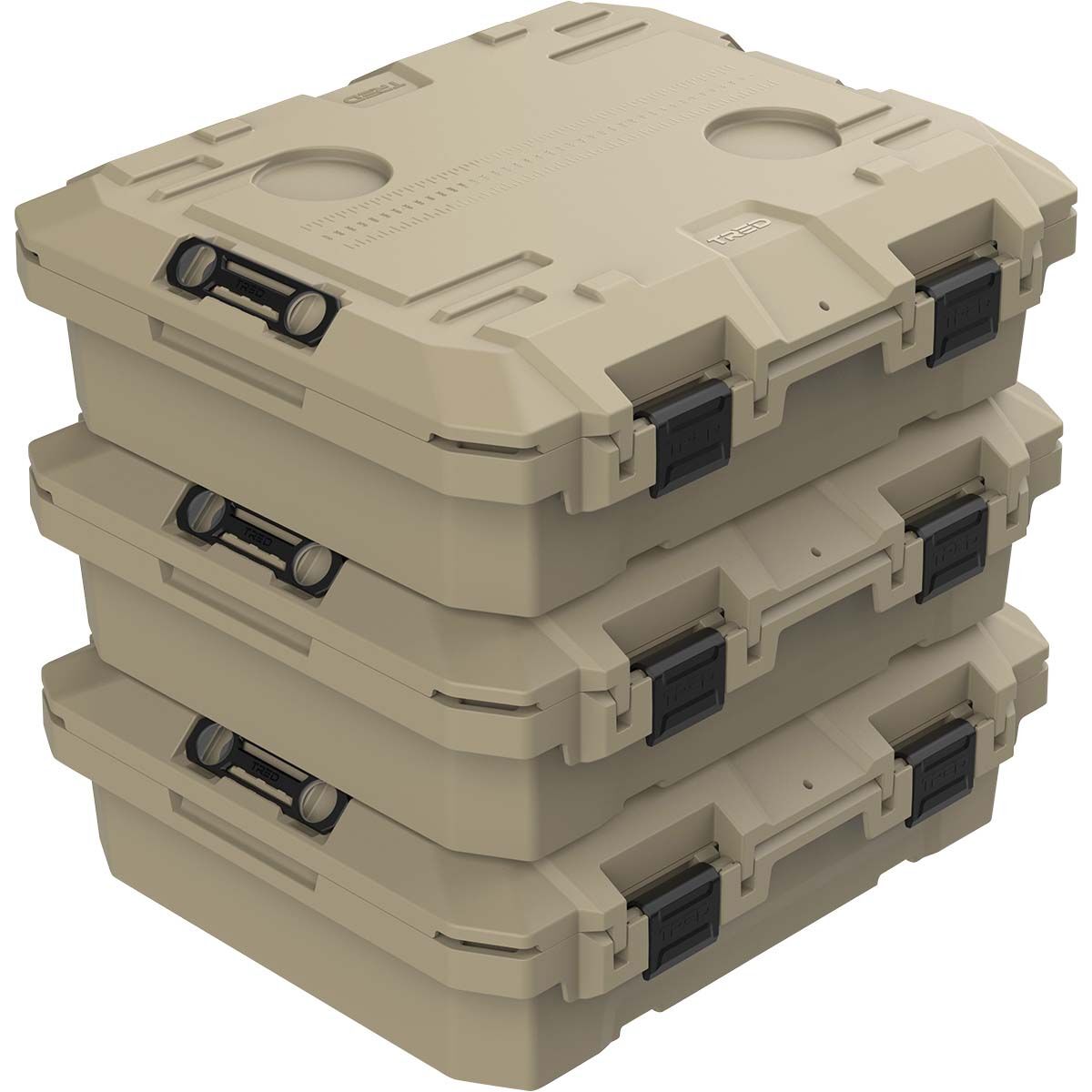 TRED Shallow Storage Box 25L Black Sand, Black Sand, bcf_hi-res