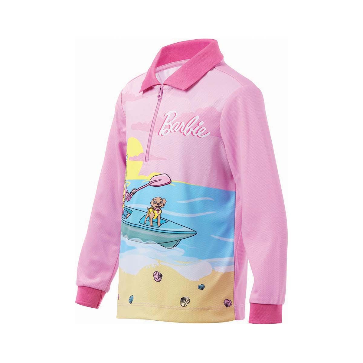 Barbie Kids&rsquo; Fishing Shirt, Pink, bcf_hi-res