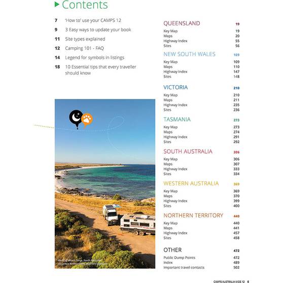 Camps 12 Australia Wide Free & Budget Campsite Book - B4 Easy to Read, , bcf_hi-res