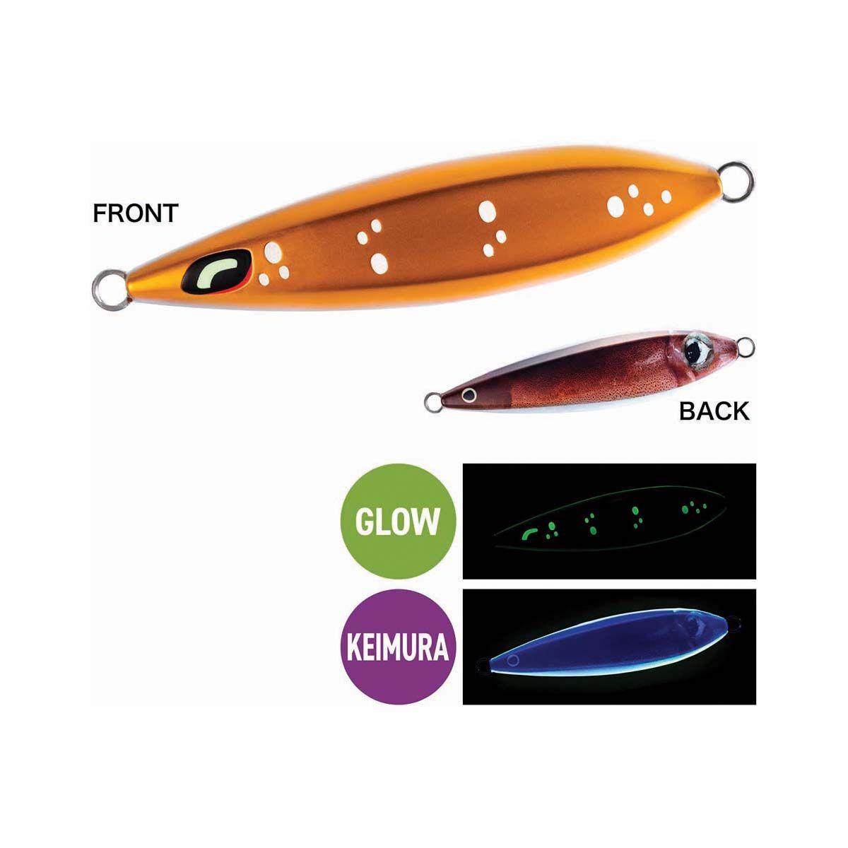 Shimano Ocea Wing Fall Jig Lure 100g Lumo Squid, Lumo Squid, bcf_hi-res