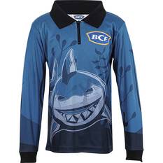 BCF Kids’ Happy Shark Fishing Shirt Navy 4, Navy, bcf_hi-res