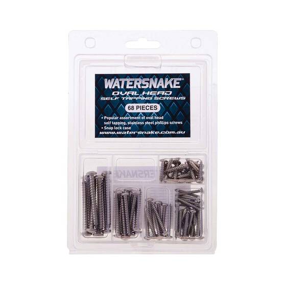 Watersnake Oval Head Self Trapping Screw Kit 68Pcs, , bcf_hi-res