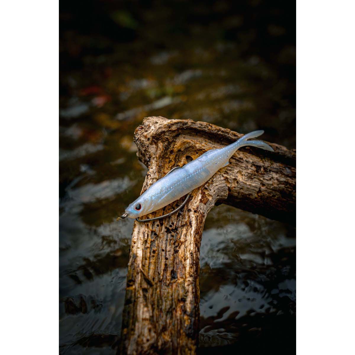 Nomad Live Ops Fallout Minnow Soft Plastic Lure 4.25in Silver Shad, Silver Shad, bcf_hi-res