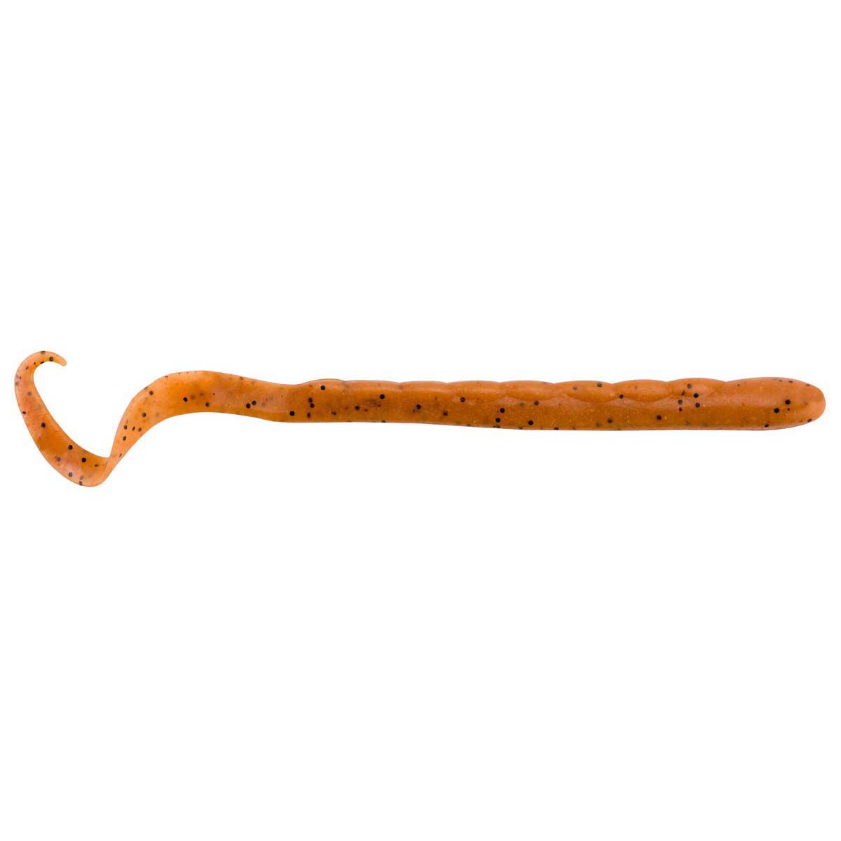 Berkley Gulp! Turtle Back Worm Soft Plastic Lure 4in Pumpkin Seed, Pumpkin Seed, bcf_hi-res