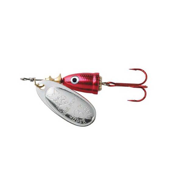 Blue Fox Vibrax Shad Spinner Lure Size 2 Red Silver, Red Silver, bcf_hi-res
