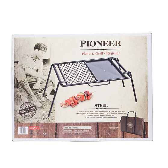 Campfire Mesh Grill and Flat Plate Combo 43x33cm BCF