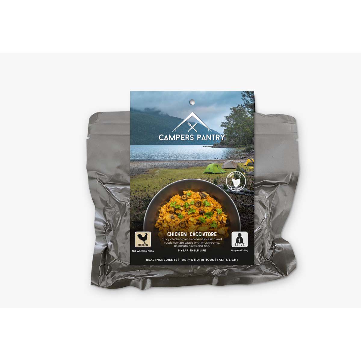 Campers Pantry Freeze Dried Chicken Cacciatore Single Serve, , bcf_hi-res