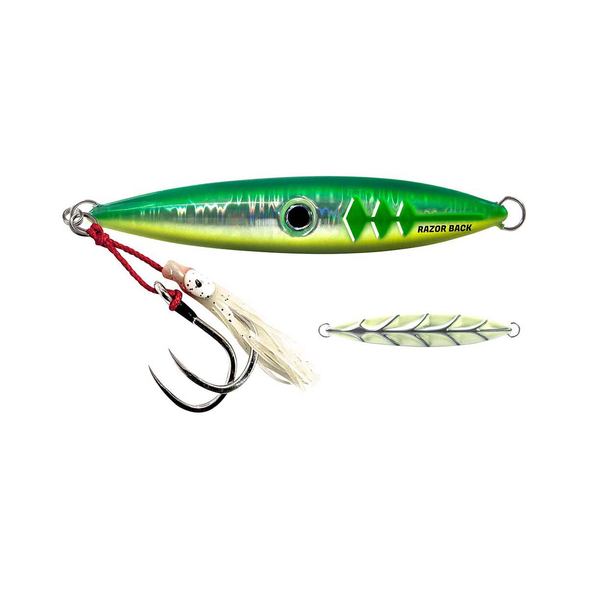 Synotek Razor Back Jig Lure 150g Chartreuse, Chartreuse, bcf_hi-res