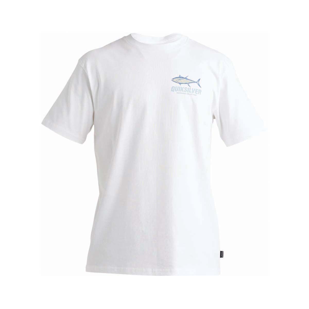 Quiksilver Men's Slack Tide Short Sleeve Tee, White, bcf_hi-res