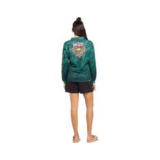 The Mad Hueys Women's Throwback Fishing Jersey, Palm Green, bcf_hi-res