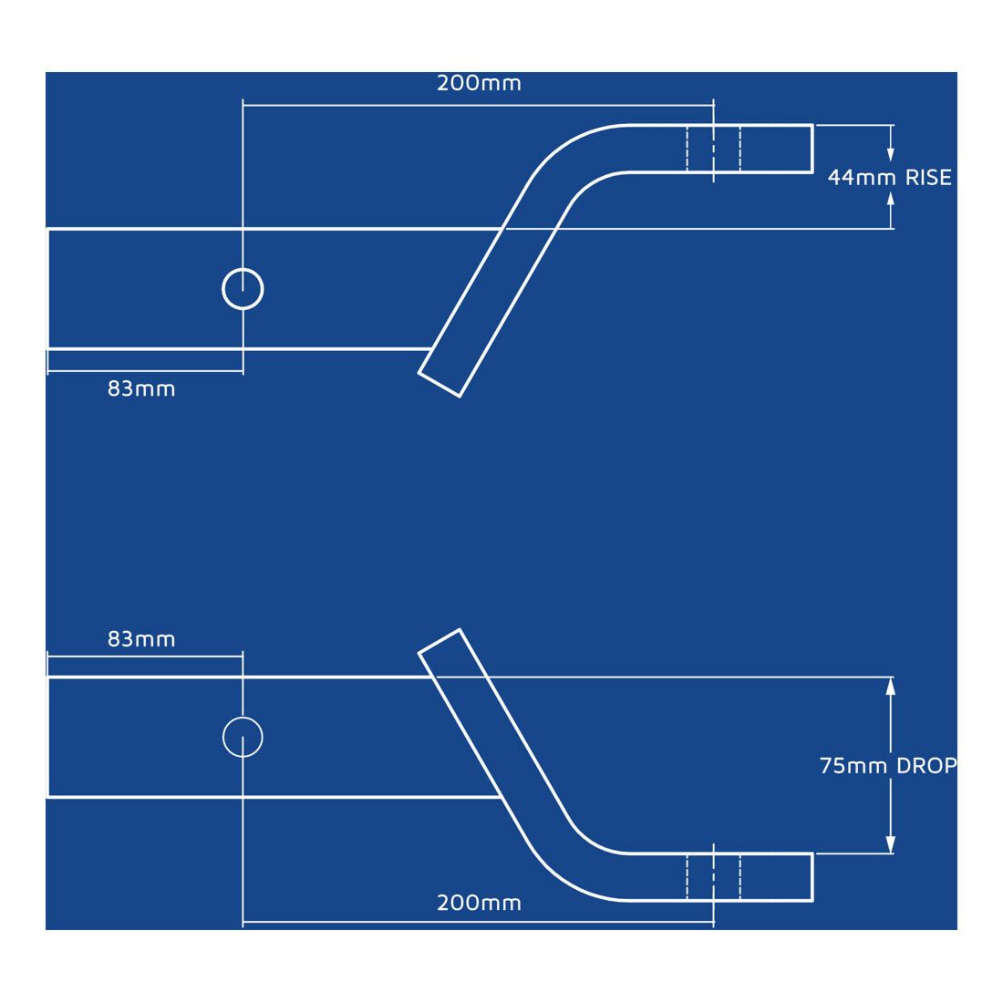 Hayman Reese Tow Ball Mount Kit 75mm/200mm, , bcf_hi-res
