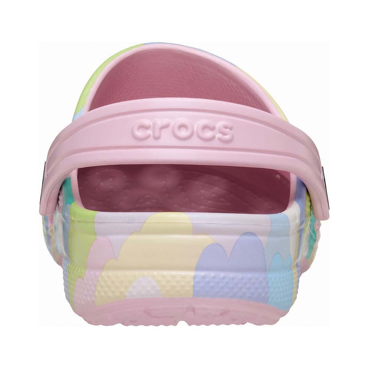 Crocs Kids' Baya Seasonal Printed Clogs, Petal Pink, bcf_hi-res
