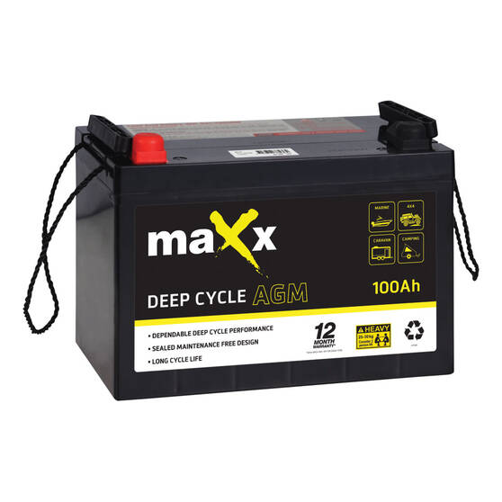 Maxx Deep Cycle Battery DC12-100Ah AGM, , bcf_hi-res