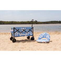 Wanderer Flat Fold Beach Cart 100kg Hibiscus, , bcf_hi-res