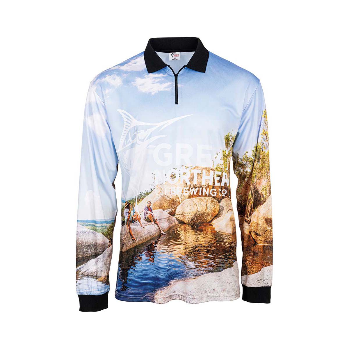 The Great Northern Brewing Co. Men&rsquo;s Emerald Sublimated Polo, , bcf_hi-res