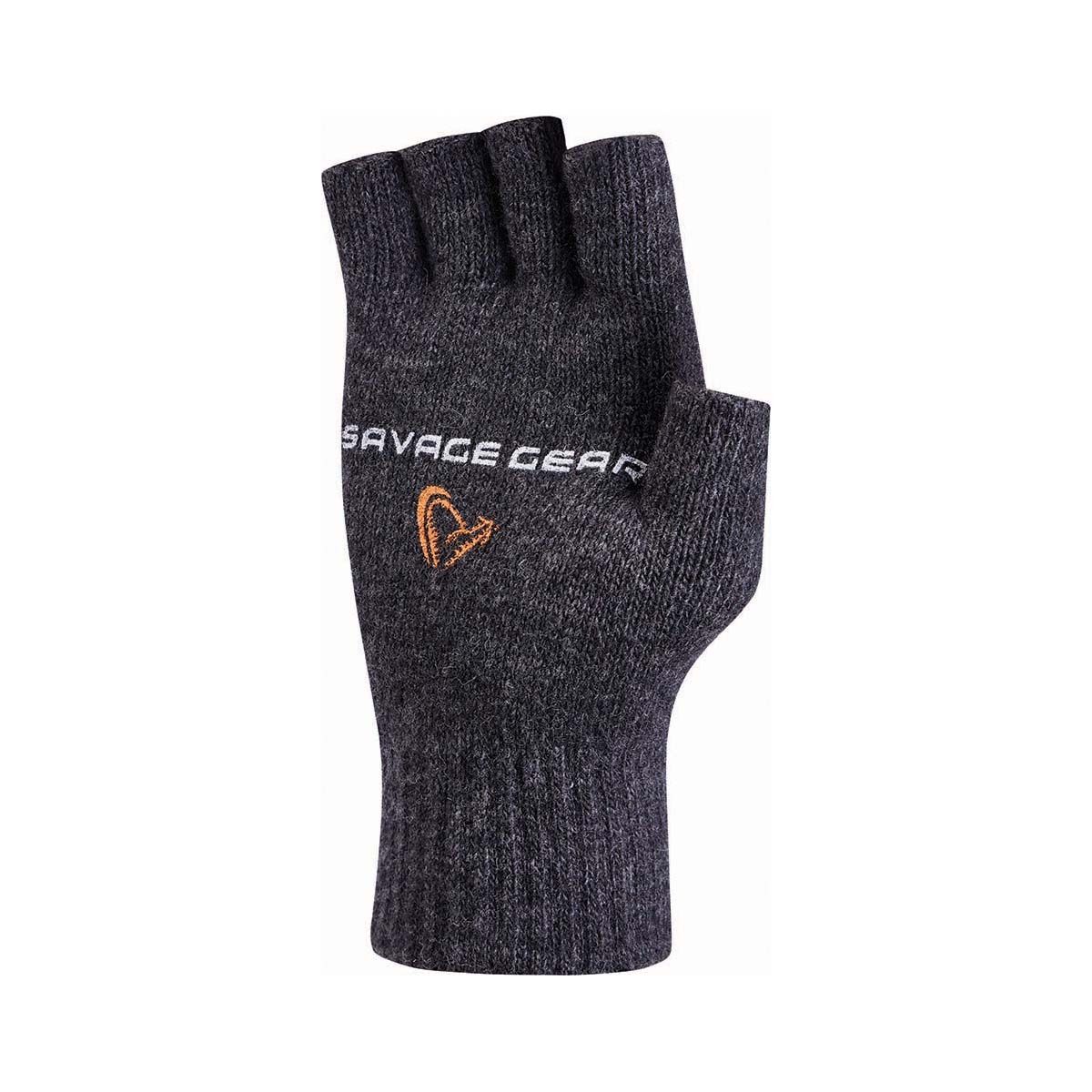 Savage Gear Unisex Fingerless Gloves Charcoal L, Charcoal, bcf_hi-res