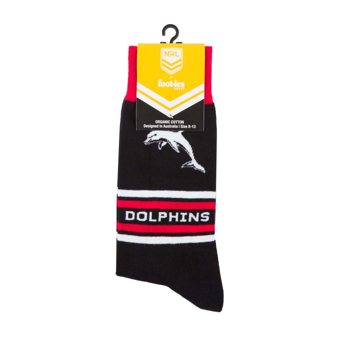Foot-ies Dolphins Stripe Organic Cotton Socks, , bcf_hi-res