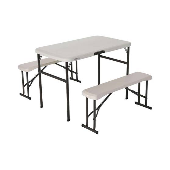 Lifetime Folding Picnic Table and Bench Set, , bcf_hi-res