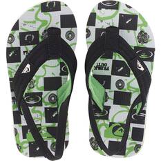 Quiksilver Kids Molokai Layback Thongs, Black / White, bcf_hi-res