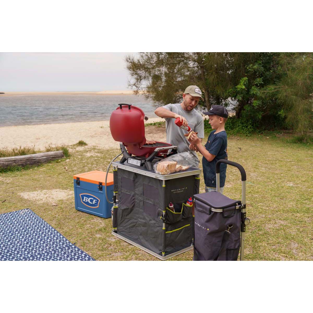 Wanderer Shopping Trolley Charcoal, , bcf_hi-res