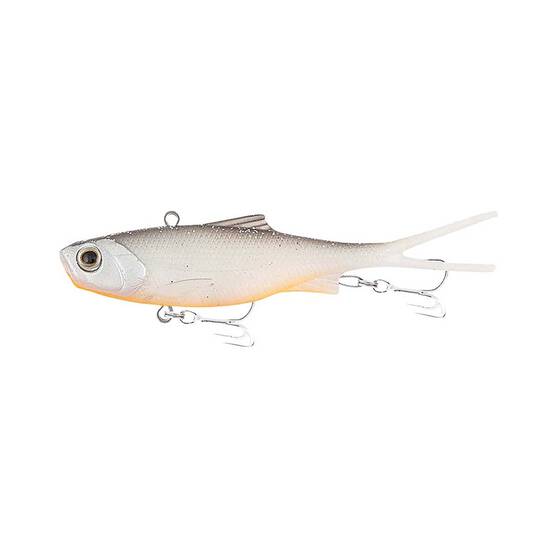 Samaki Vibelicious Fork Tail Soft Vibe Lure 100mm 20g Grey Ghost UV, Grey Ghost UV, bcf_hi-res