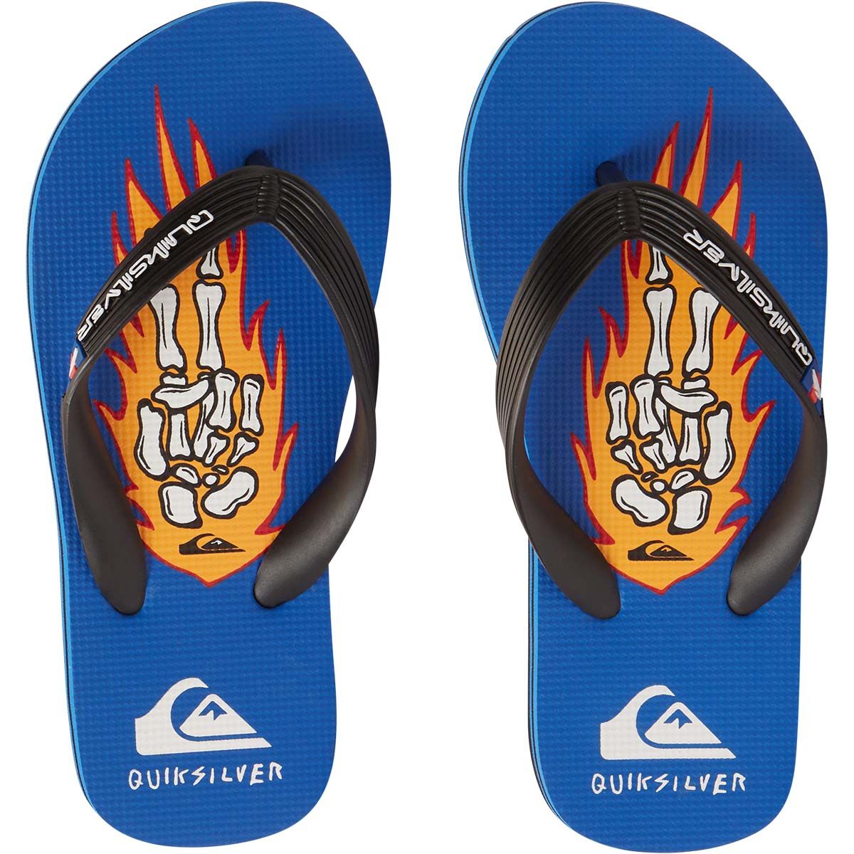 Quiksilver Youth Molokai Art II Thongs, Blue, bcf_hi-res