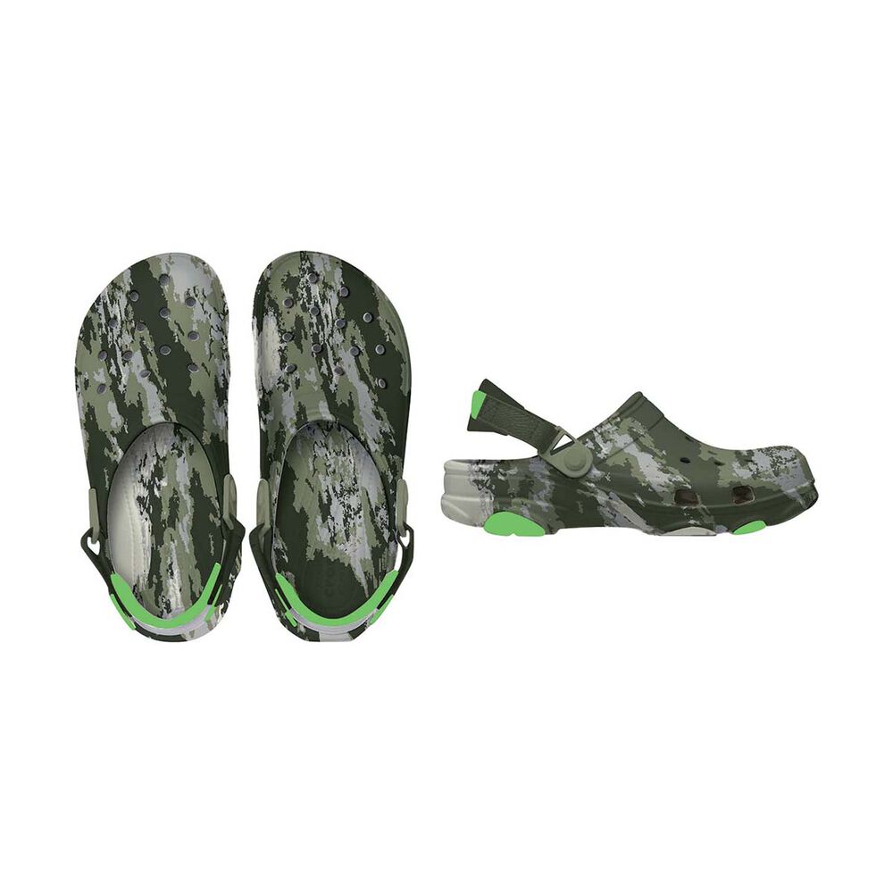 Crocs Unisex All Terrain Marbled Clogs Moss M9/W11 BCF