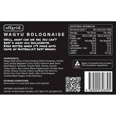Offgrid Wagyu Bolognese Heat and Eat Meal 250g, , bcf_hi-res