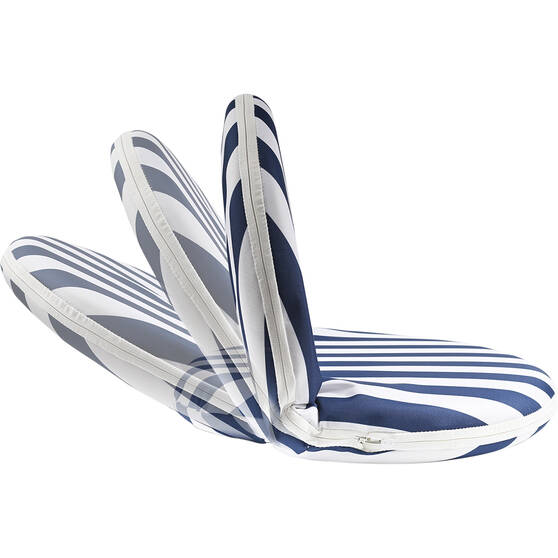 Wanderer Adjustable Beach Seat Pad Nautical Stripe, Nautical Stripe, bcf_hi-res