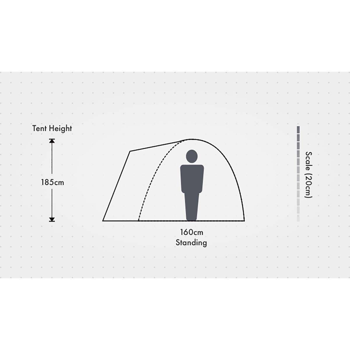 Wanderer Magnitude Dome Tent 4 Person, , bcf_hi-res