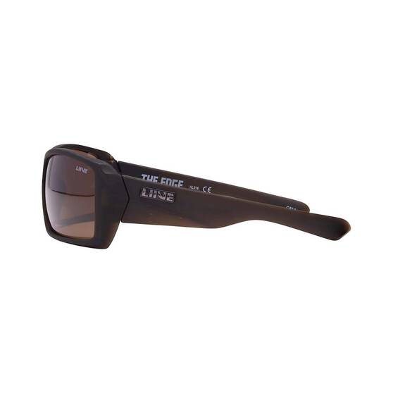 Liive Men’s The Edge Polarised Sunglasses Matt Brown with Brown Lens, , bcf_hi-res