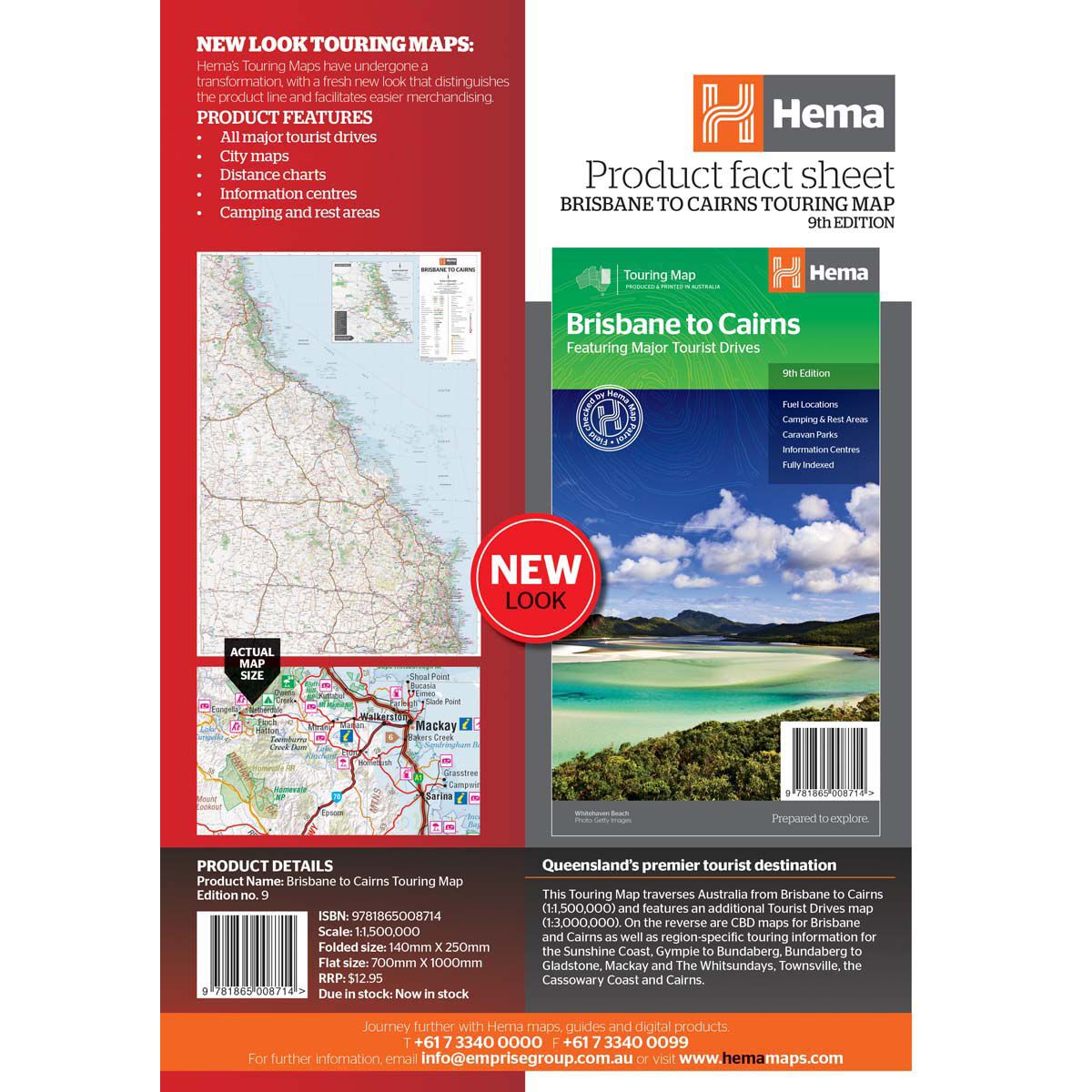 Hema Map Brisbane to Cairns Map, , bcf_hi-res