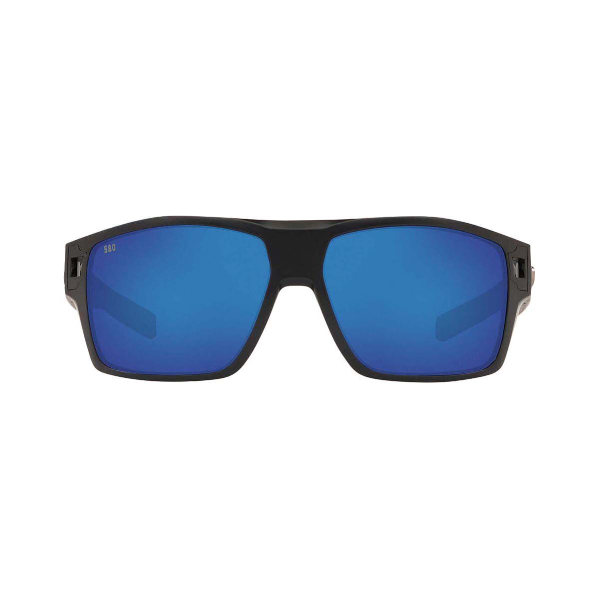Costa Diego Men's Sunglasses Black with Blue Lens, , bcf_hi-res